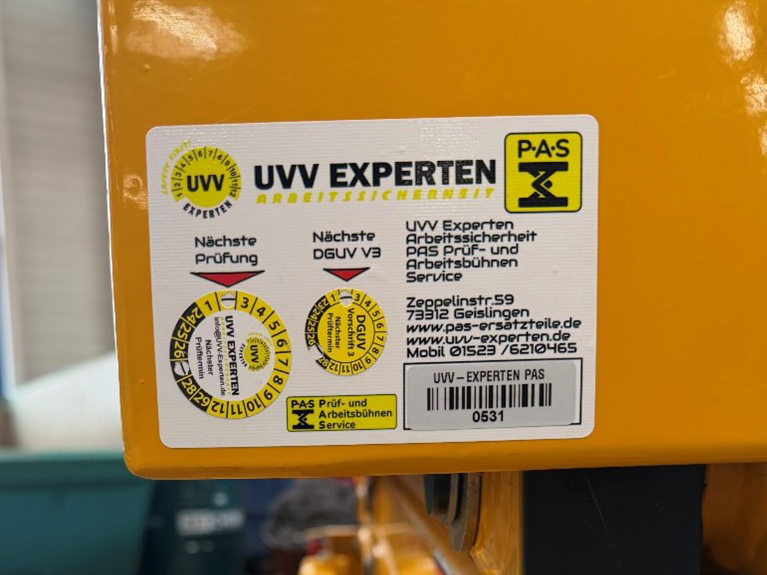 UVV Prüf Protokoll